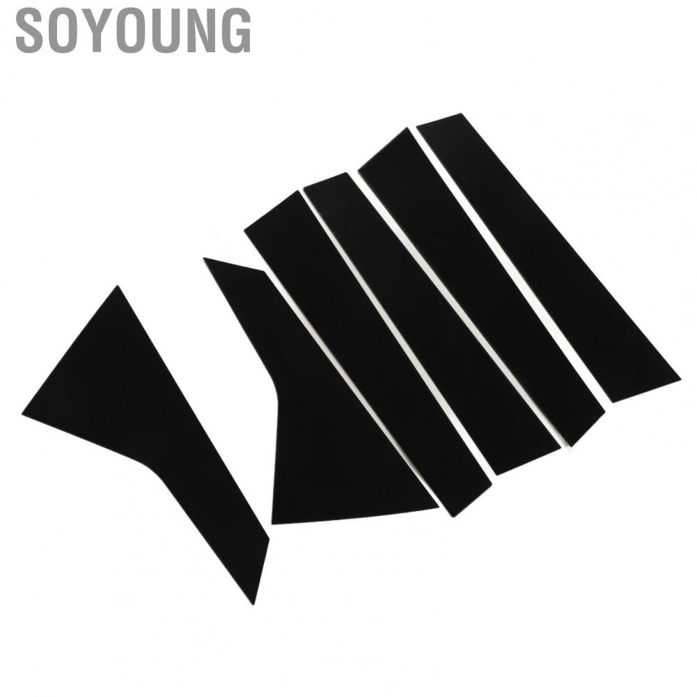 Soyoung Car Window Strip Sticker  Scratch Resistant Trim Firm Lightweight for Civic