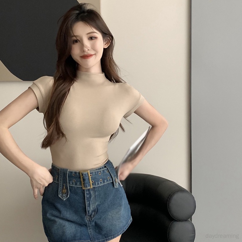 Áo Thun Nữ Ngắn Tay Màu Sắc Thời Trang