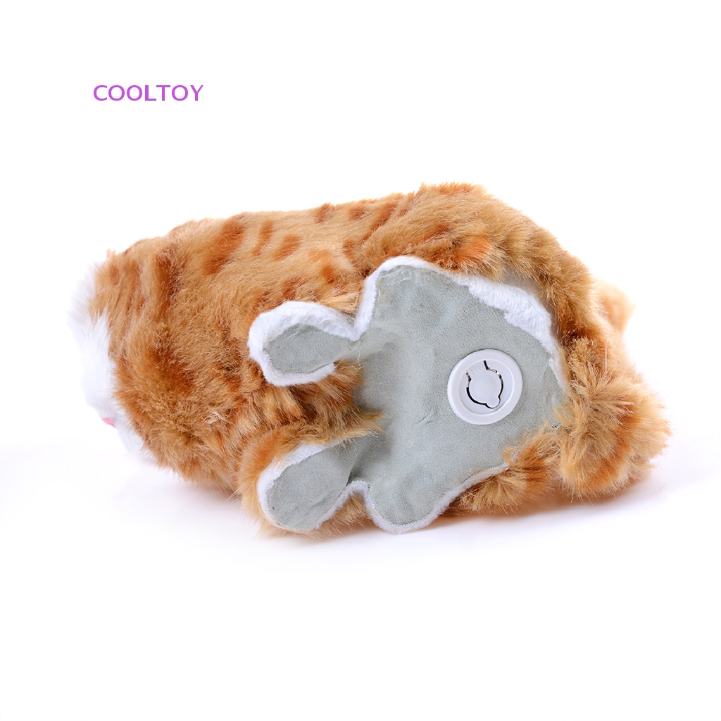 Đồ Chơi Mèo Nhồi Bông Điện Tử Mềm Mại Có Âm Thanh Vui Nhộn Cho Bé