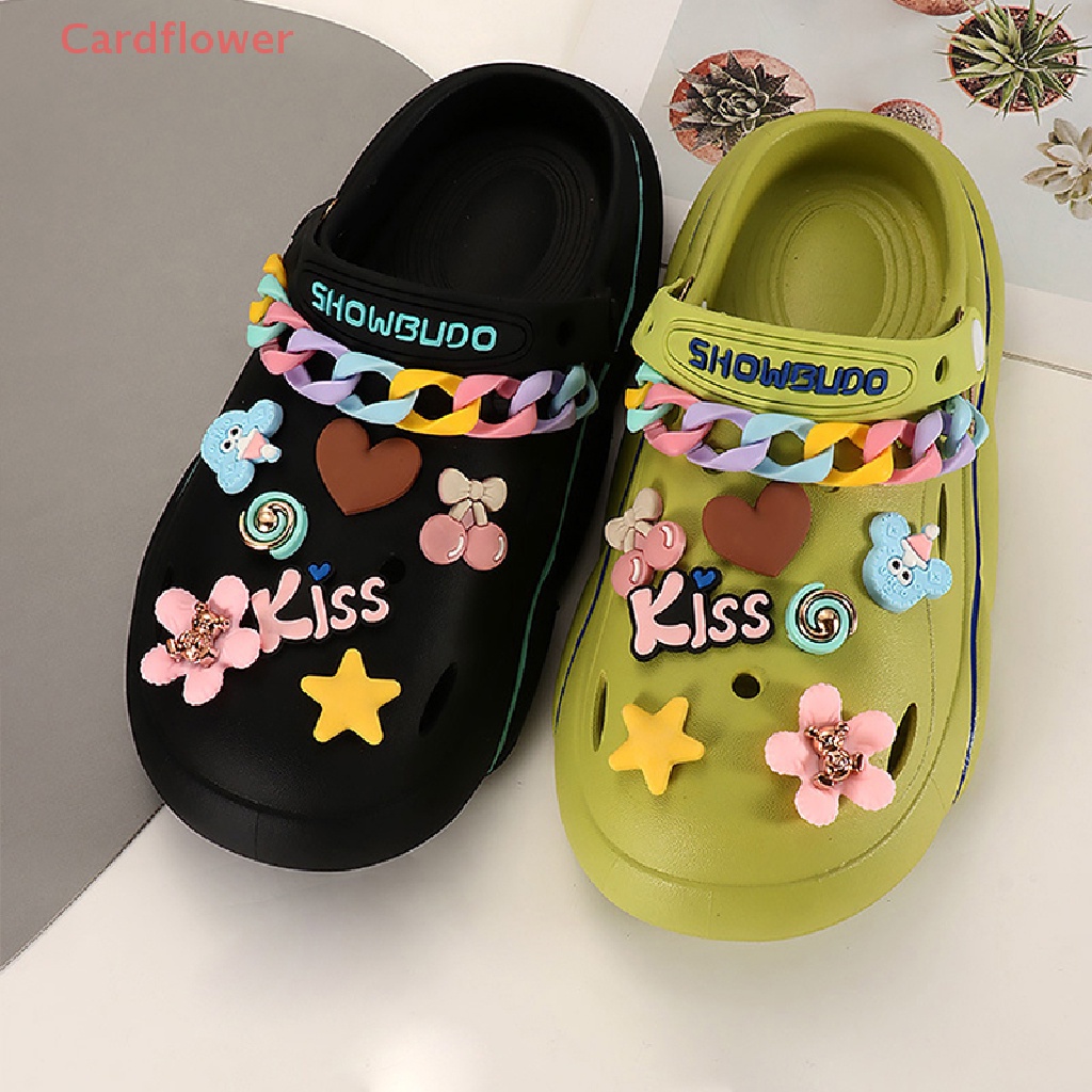 &lt; Cardflower &gt; Ghim Cài Giày Bằng PVC Thiết Kế Hoạt Hình Vui Nhộn Mới Lạ Trang Trí Tiệc Tùng Cho Trẻ Em