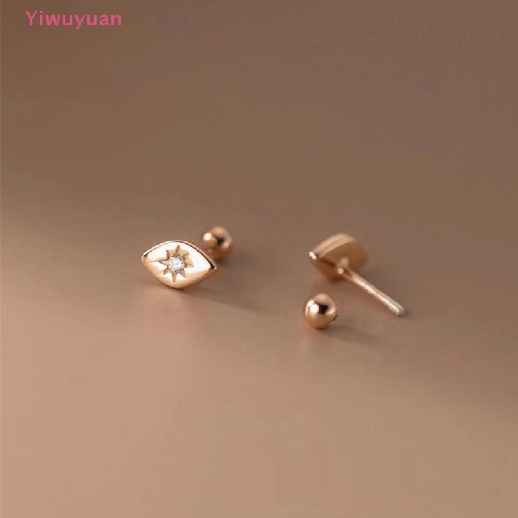 1 Đôi Khuyên Tai Đính Đá Zircon Thời Trang Mới