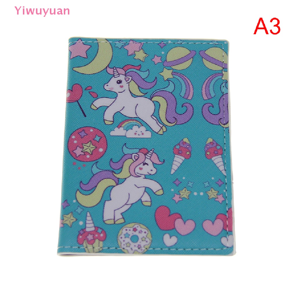1 Túi Da PU Đựng Hộ Chiếu Và Thẻ Tín Dụng Chống Thấm Nước Họa Tiết Kỳ Lân Mới