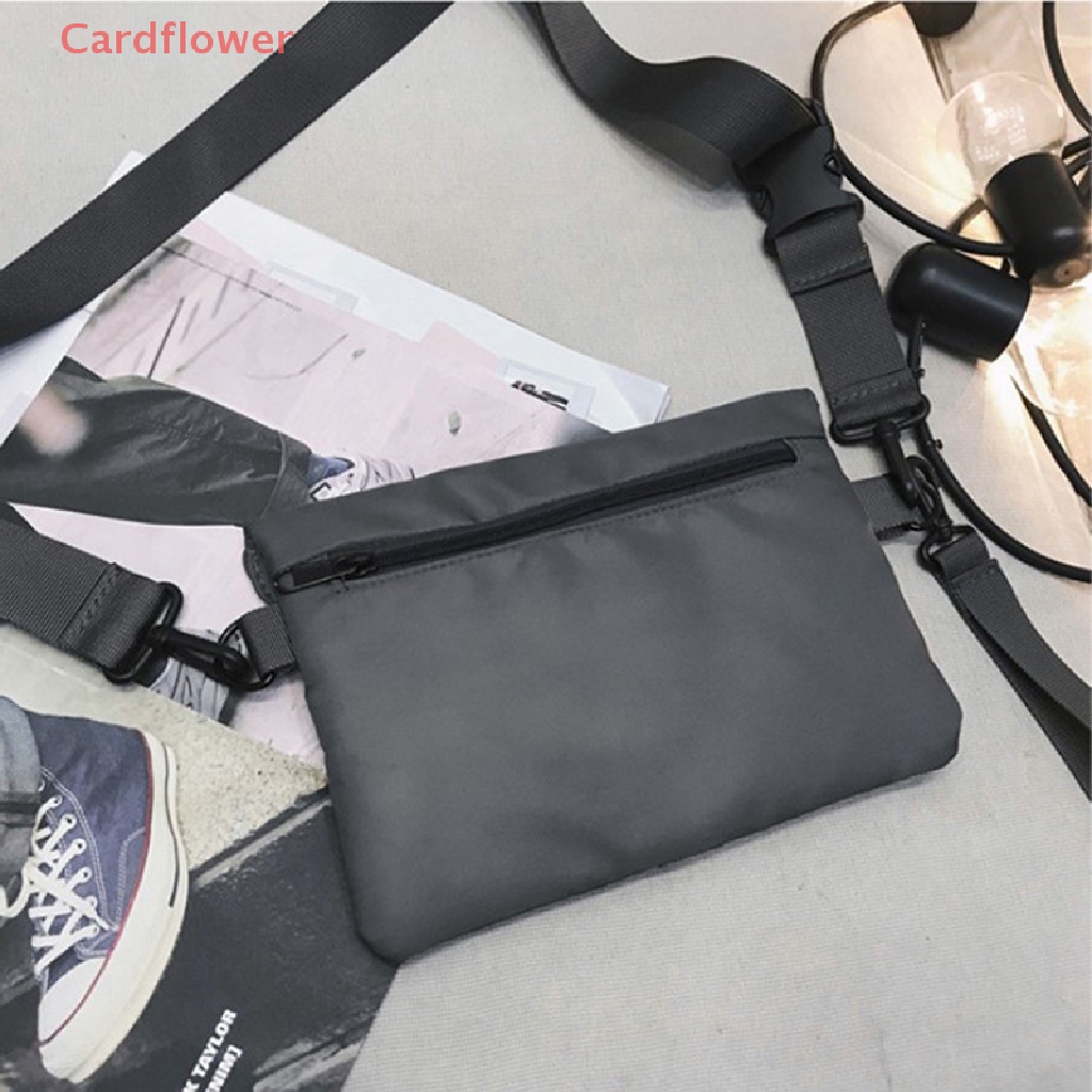 Túi Đeo Chéo Nylon Màu Trơn Chống Nước Đựng Điện Thoại Thời Trang Cho Nam Nữ