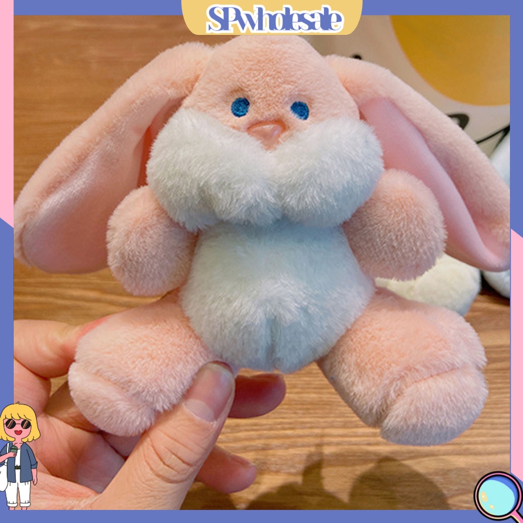 <SPwholesale> Móc Chìa Khóa Hình Thỏ Hoạt Hình Ba Chiều Nhồi Bông Mềm Mại Trang Trí Quà Tặng Trang Trí Xe Hơi