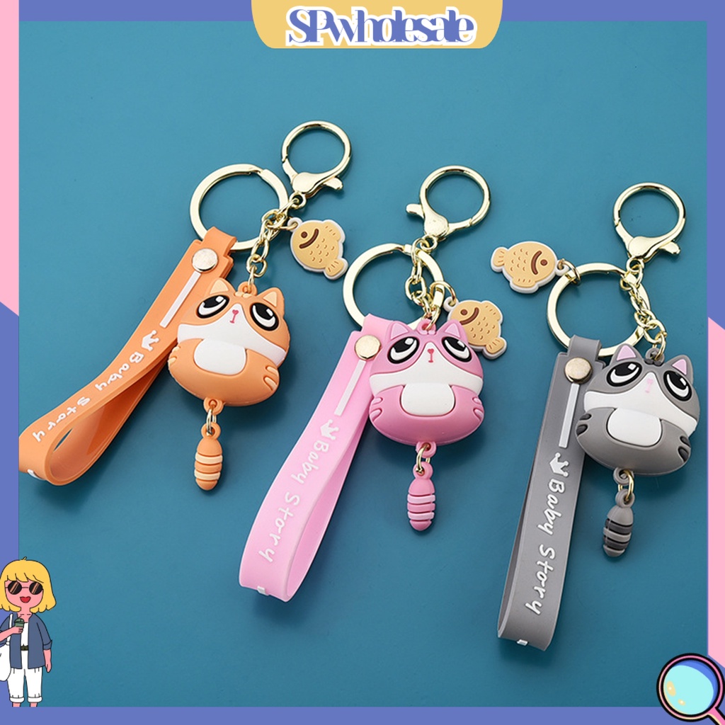 <SPwholesale> Móc Khóa Hình Chú Mèo Hoạt Hình Đáng Yêu