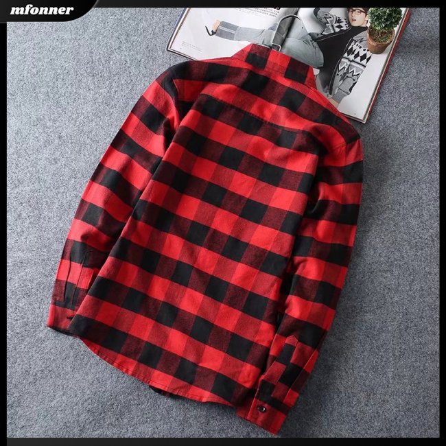 Áo Sơ Mi Dài Tay Họa Tiết Sọc Caro Thiết Kế Mỏng Kiểu Dáng Đơn Giản Thời Trang Dành Cho Nam