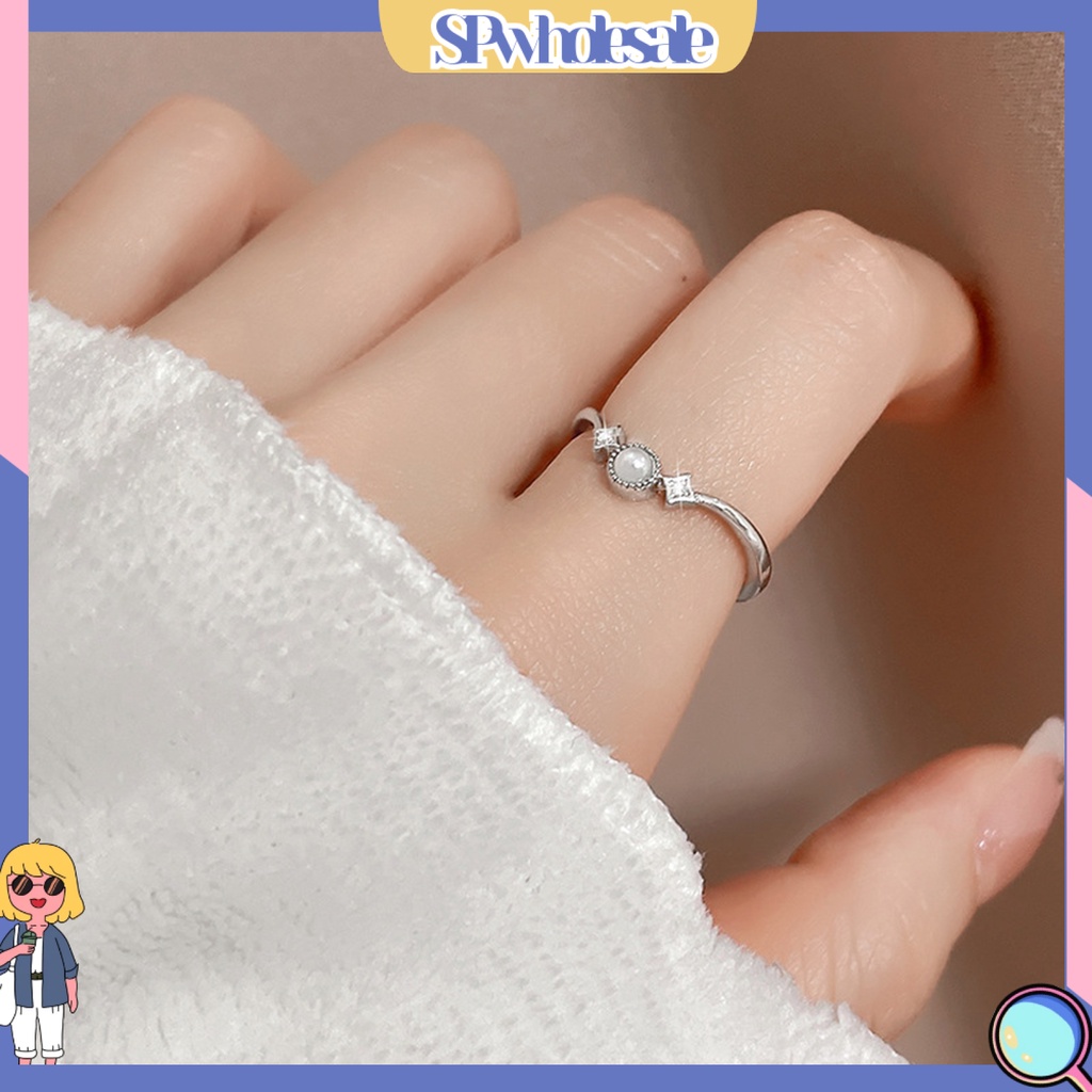 <SPwholesale> Nhẫn Đồng Đính Ngọc Trai Giả Thời Trang Cho Nữ