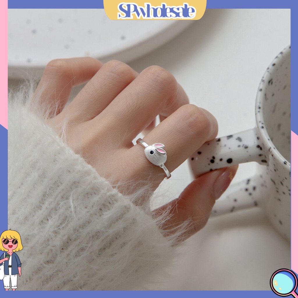 <SPwholesale> Nhẫn Hở Hình Thỏ Bunny Dễ Thương Có Thể Điều Chỉnh Kích Cỡ
