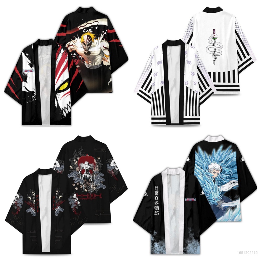 Hobby Bleach Haori Áo Choàng Kimono Hóa Trang Anime Nhật Bản Thời Trang Thường Ngày Cho Trẻ Em Và Người Lớn