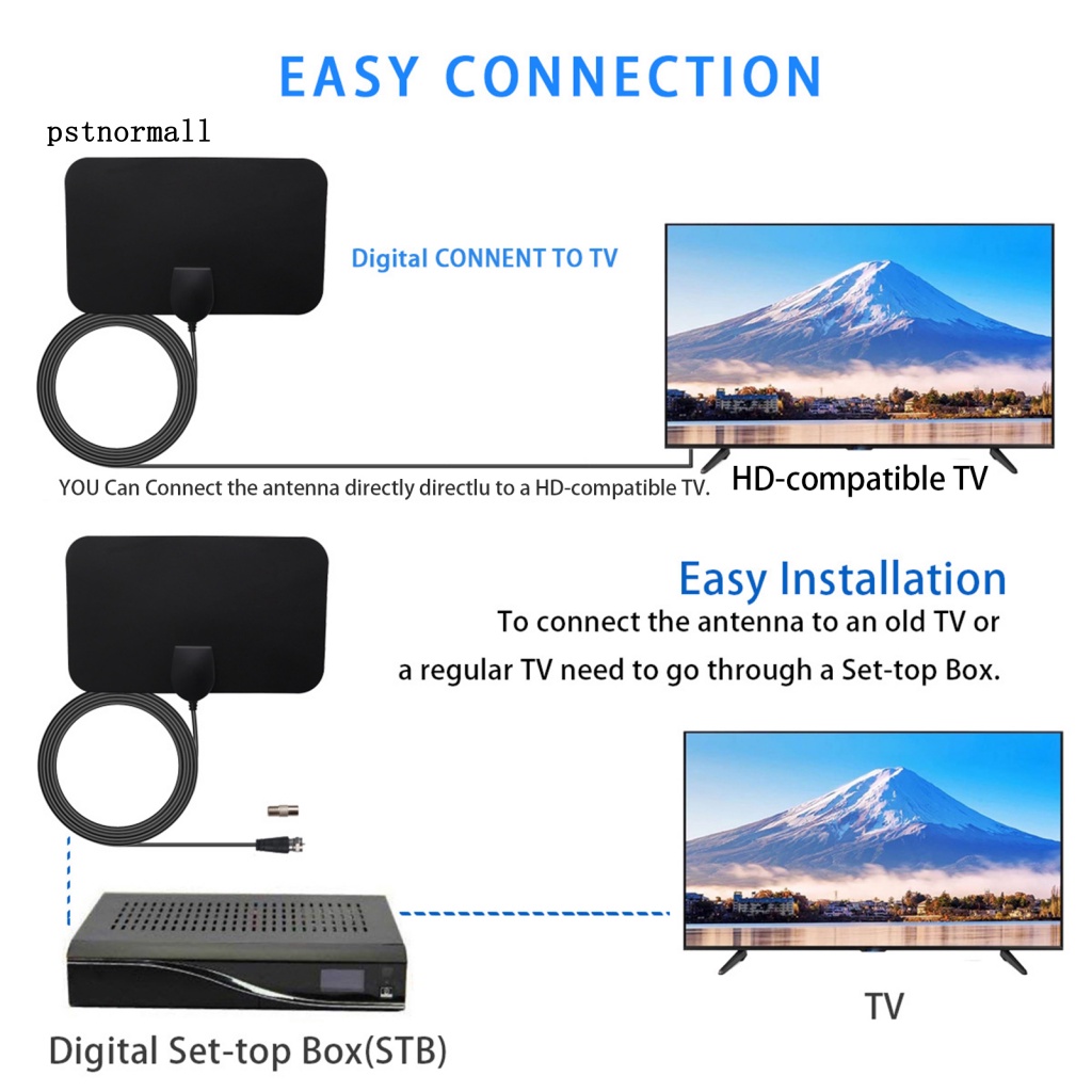 Ăng Ten TV Trong Nhà Siêu Nhẹ Không Cần Nguồn