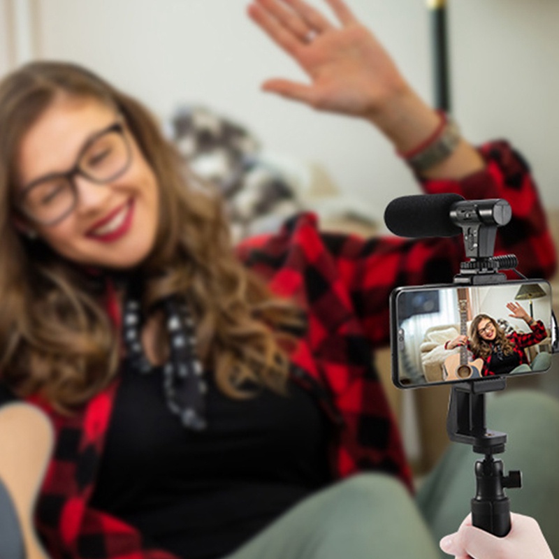 Mic Thu Âm Giọng Ồn Thông Minh Jack 3.5mm Cho / SLR Camera