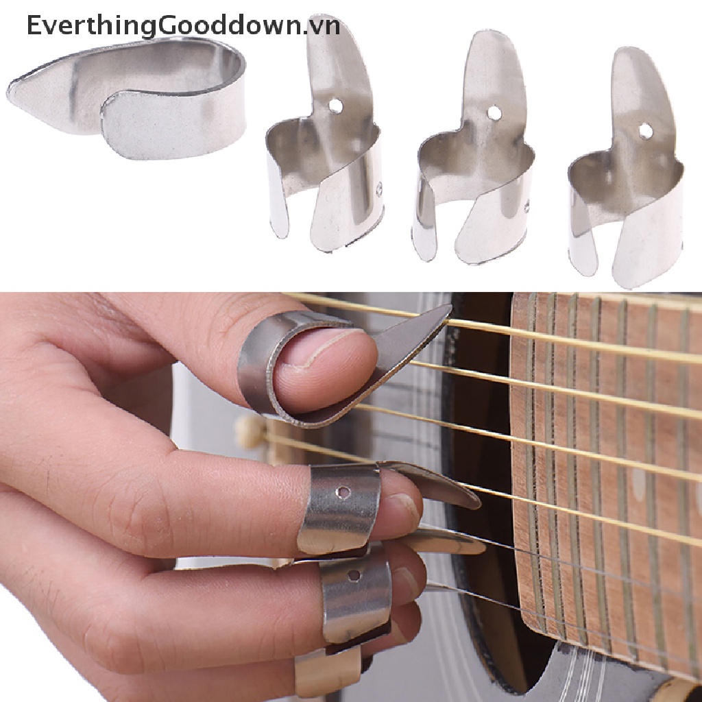 Everthingood Set 4 Miếng Gảy Đàn Guitar Bằng Kim Loại
