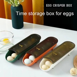 【GRCEKRIN】Egg Rack Family Food Storage Containers Kitchen Organization Egg Storage Box