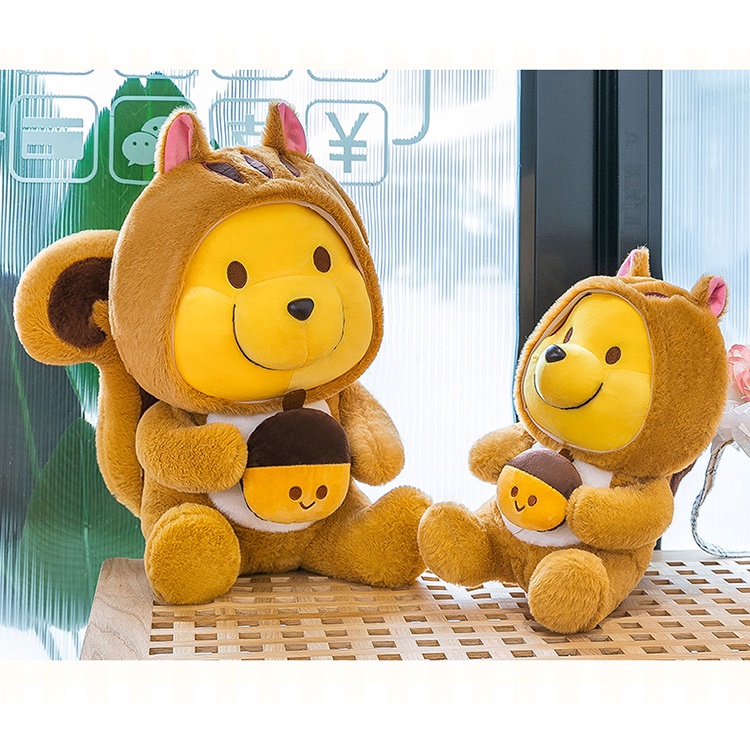 Gấu Pooh Nhồi Bông Thiết Kế Dễ Thương Xinh Xắn