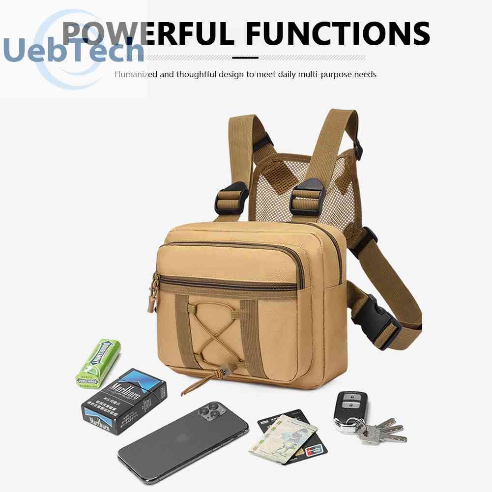 Túi Đeo Chéo Ngực Vải Oxford Nhỏ Gọn Có Thể Điều Chỉnh Thời Trang Cho Nam