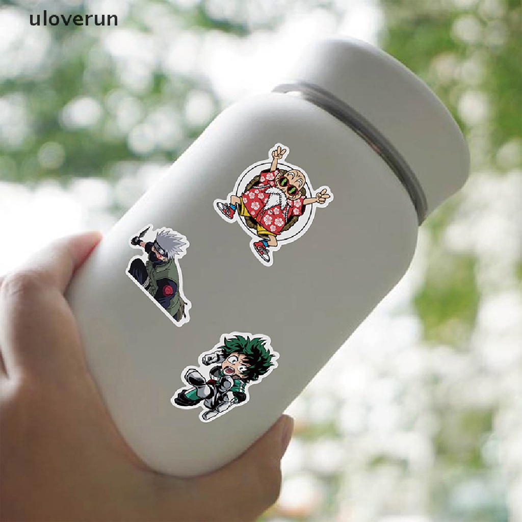 Bộ 50 Miếng Dán Trang Trí Laptop Ván Trượt Họa Tiết Graffiti Kiểu Cổ Điển