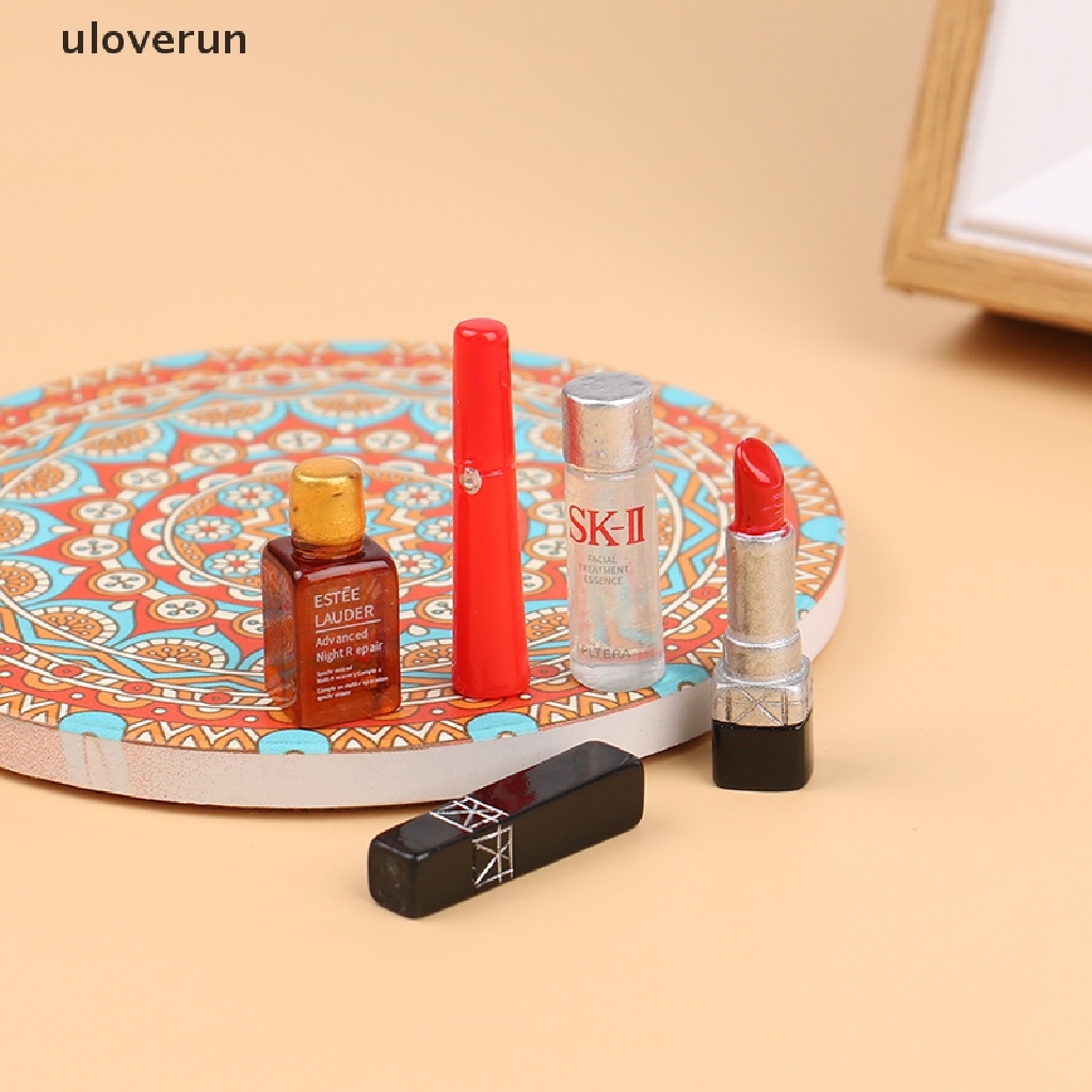 Set 5 Mô Hình Môi Mỹ Phẩm Tỉ Lệ 1: 12 Trang Trí Nhà Búp Bê DIY