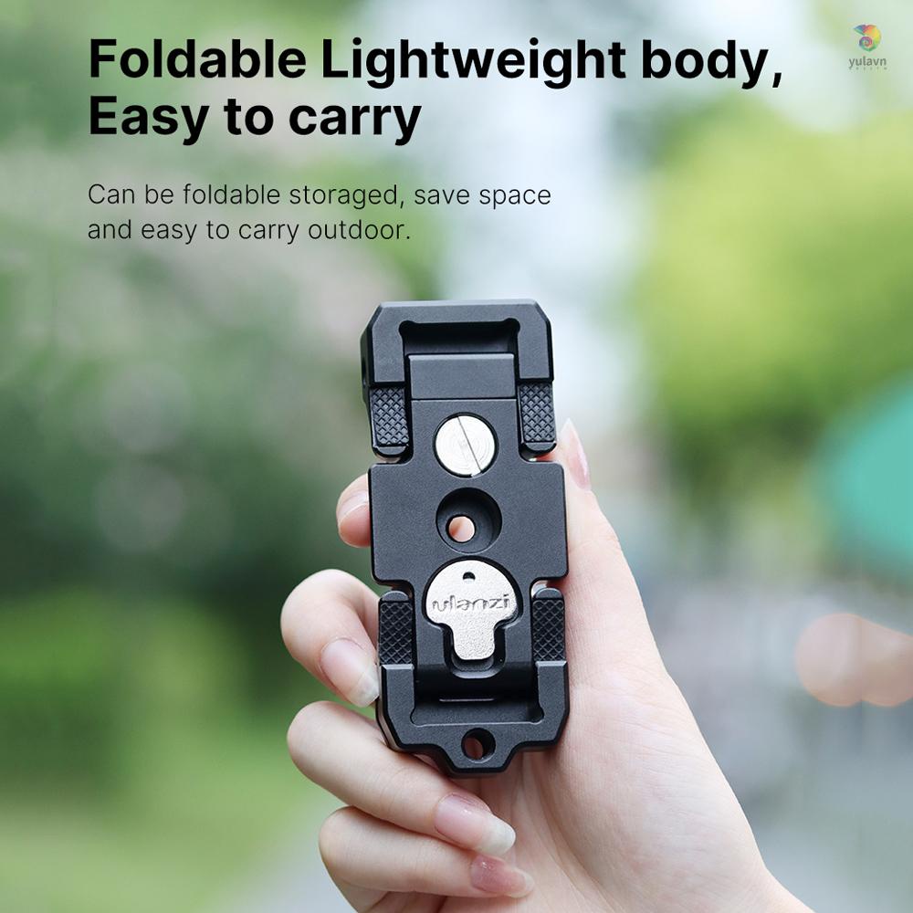Ngàm Gắn Điện Thoại Ulanzi ST-15 Arca-Swiss 2 Trong 1 Bằng Hợp Kim Nhôm Có Vít 1 / 4 Inch Cho Máy Ảnh DSLR ILDC