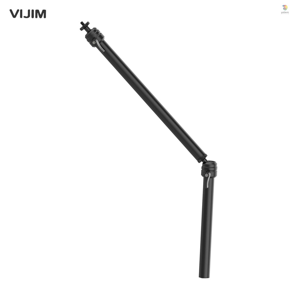Giá Đỡ Mở Rộng VIJIM LS06 2 Phần Tay Nối Dài Linh Hoạt Bằng Hợp Kim Nhôm 1 / 4 Inch Vít 360° Đầu Bi Xoay Được 1KG Tải Trọng 1KG Chất Lượng Cao