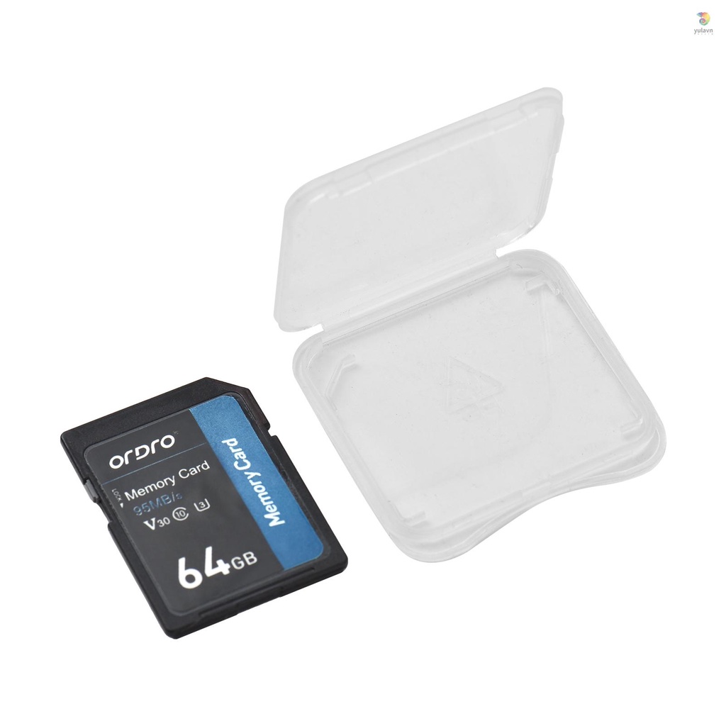 Thẻ Nhớ ORDRO 64GB V30 Class 10 SD Card 95MB / s Tốc Độ Cao Cho Máy Quay Phim Kỹ Thuật Số