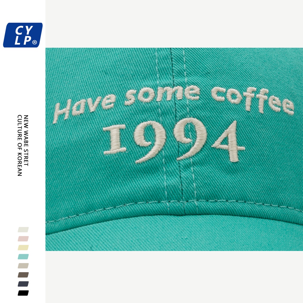 Mũ Lưỡi Trai Mềm Thêu Chữ Phong Cách Hàn Quốc 1994