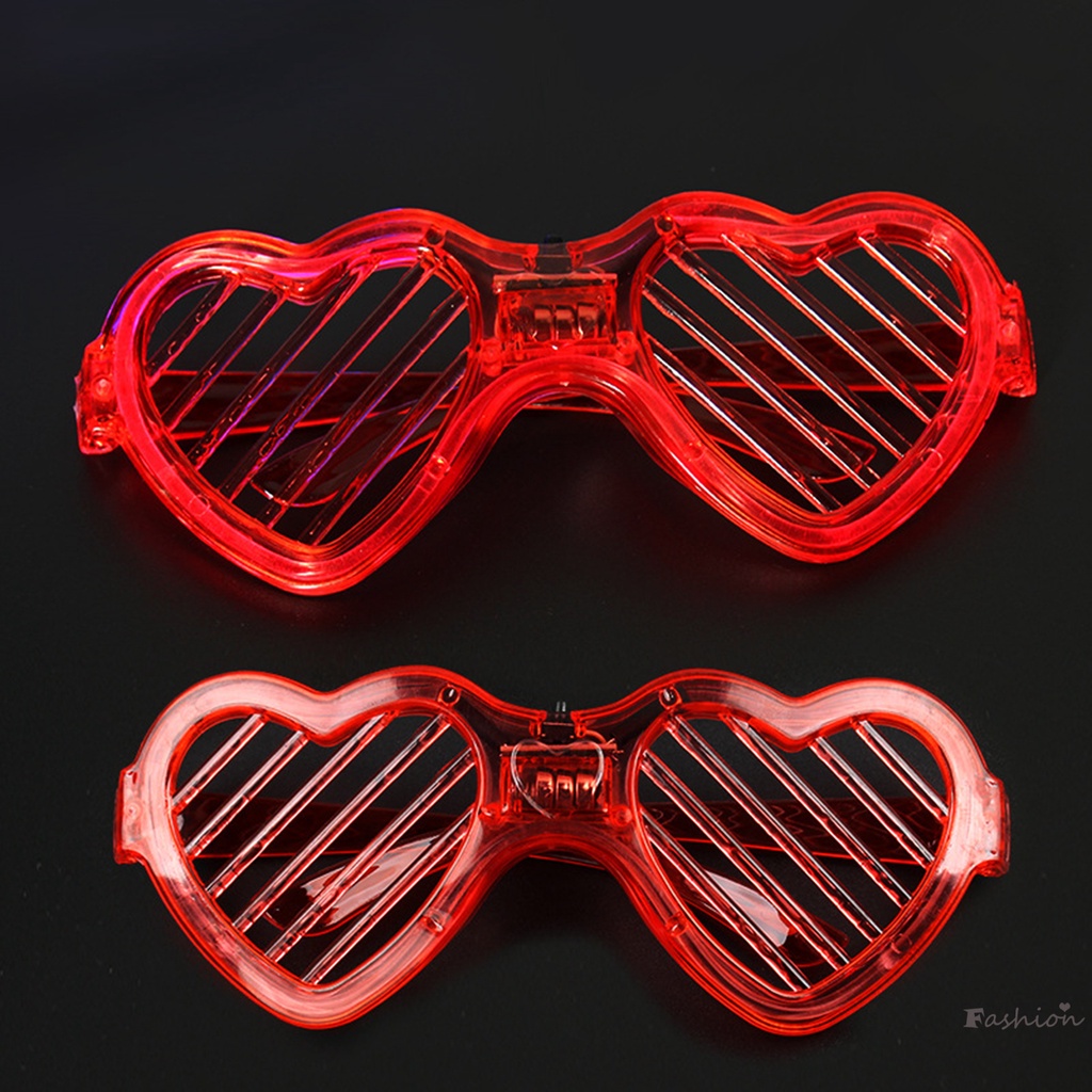 Mắt Kính Hình Trái Tim Có Đèn LED Phát Sáng