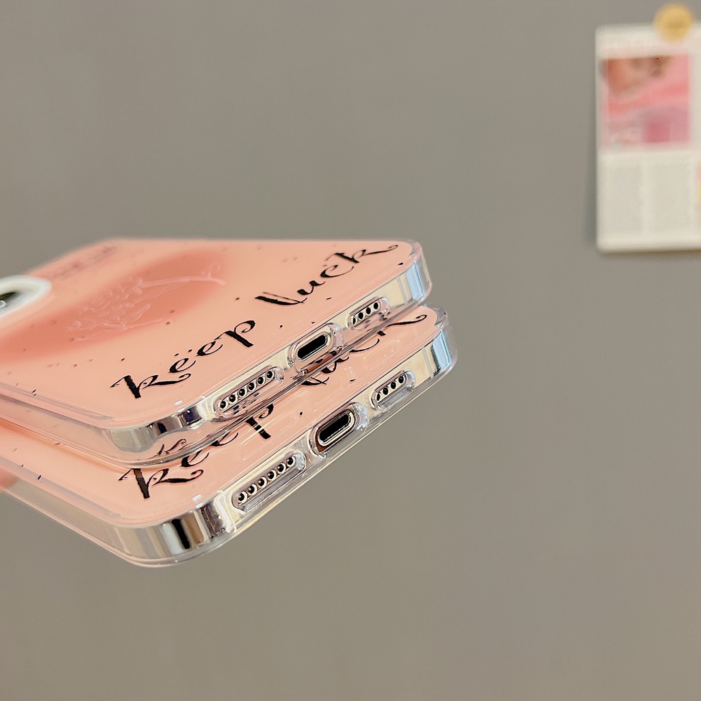 Ốp Điện Thoại TPU Dẻo Trong Suốt Họa Tiết Hoa Hồng Đơn Giản Xinh Xắn Cho iphone 14 13 11 12 Pro Max