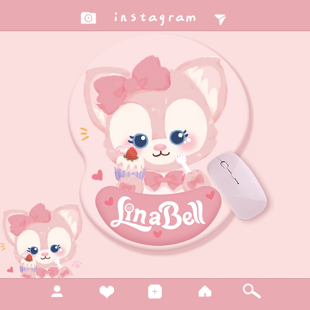 Miếng Lót Chuột Silicone Hình Ngôi Sao Kirby 3d