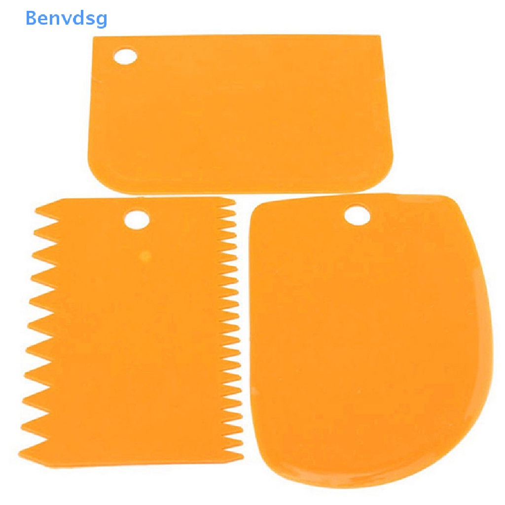 Set 3 Dụng Cụ Cạo Tạo Hình Trang Trí Bánh Bằng Nhựa