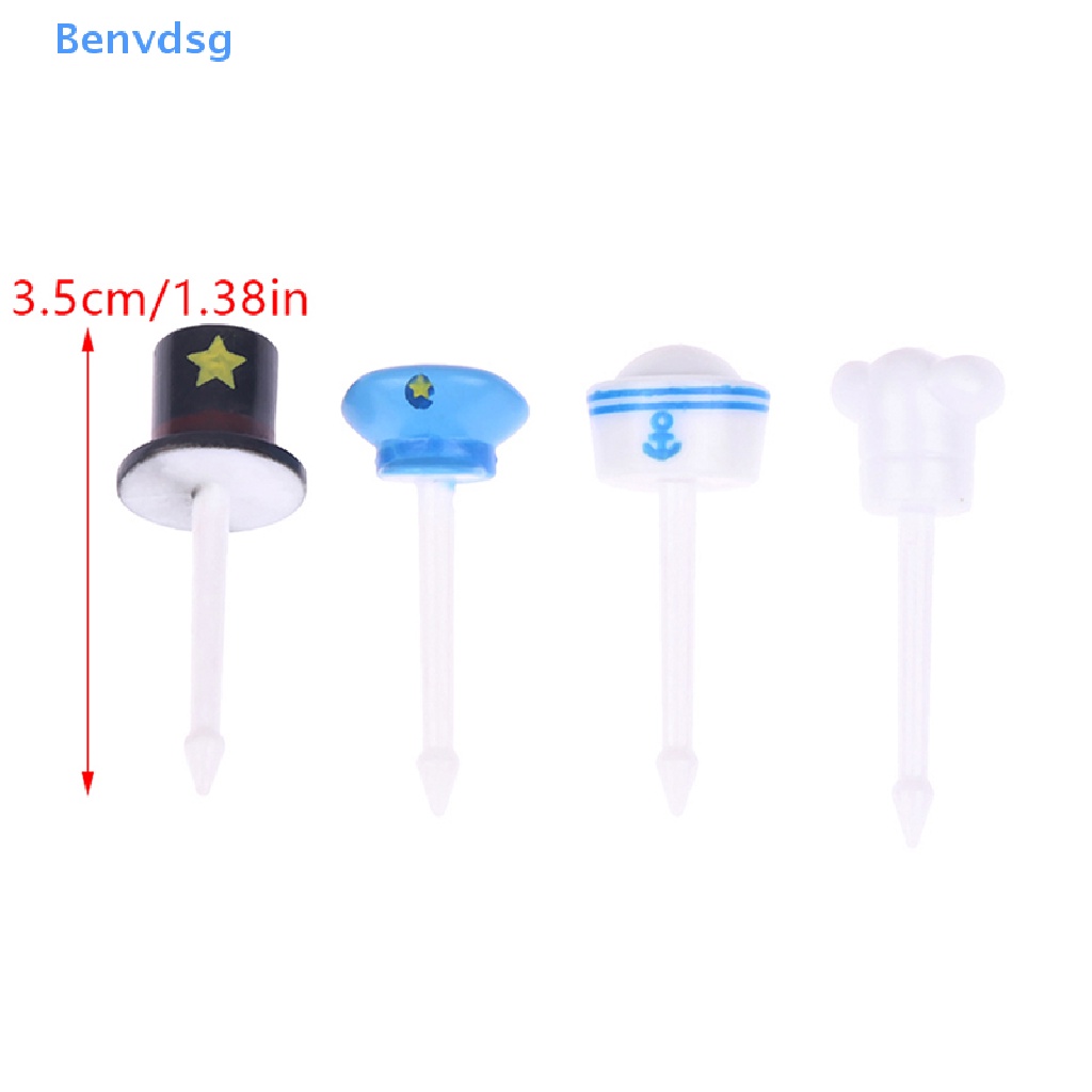 Bộ 8 Nĩa Ăn Trái Cây / Tráng Miệng Mini Bằng Nhựa Họa Tiết Hoạt Hình Cho Bé