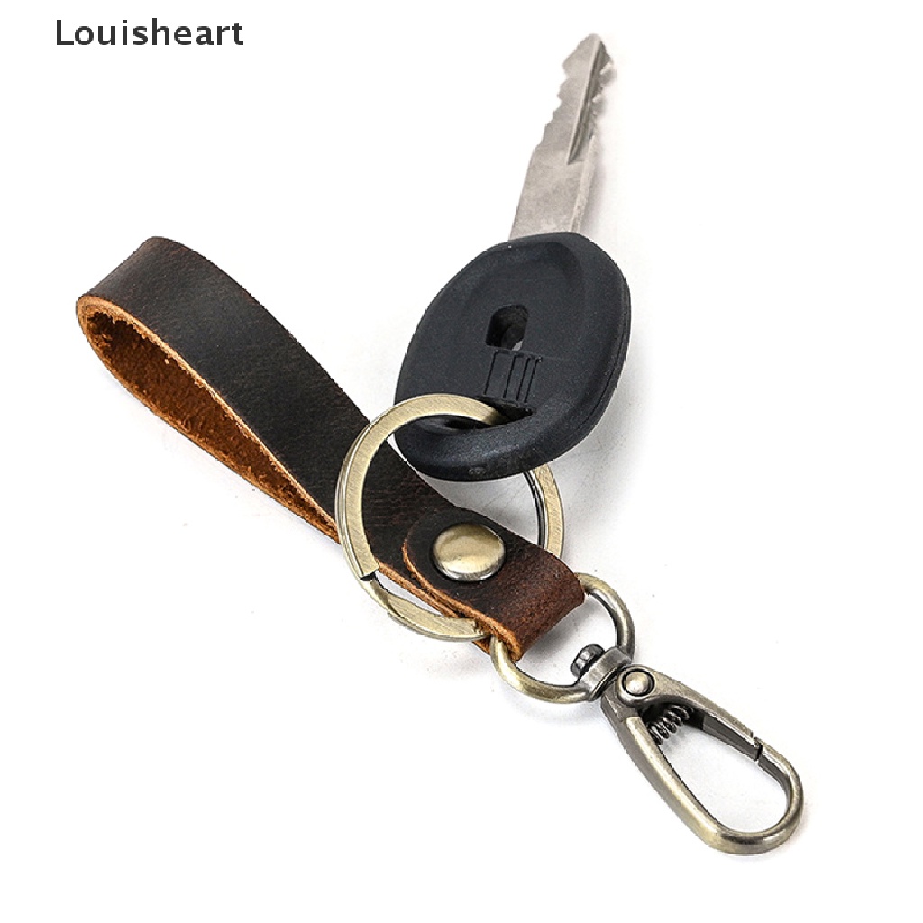 Móc Chìa Khóa Xe Hơi Mini Bằng Da Bò Hiệu Louisheart TFG