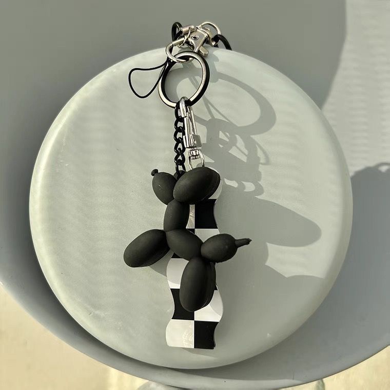 Móc Khóa Hình Chú Chó Và Bong Bóng Đáng Yêu