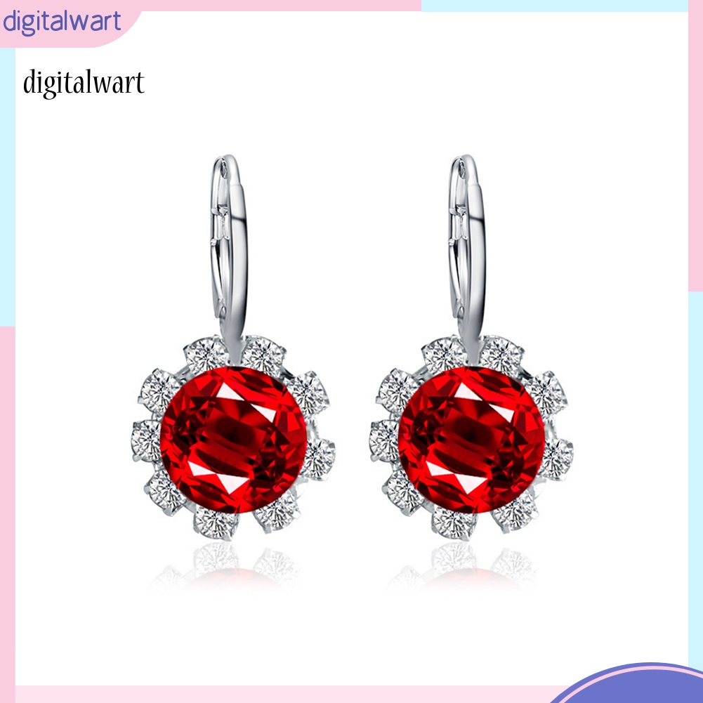 Kỹ Thuật Số| Đôi Bông Tai Hình Hoa Hướng Dương Đính Đá Thời Trang Cho Nữ