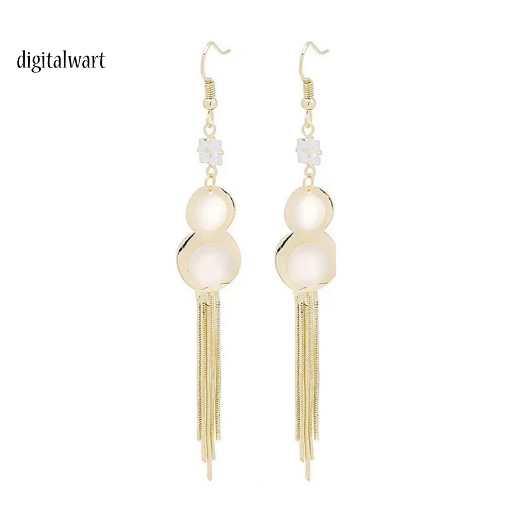 Kỹ Thuật Số| 1 Đôi Bông Tai Hình Hồ Lô Đính Đá Opal