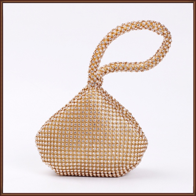 Ví Cầm Tay Đính Kim Cương Giả Sang Trọng Cho Cô Dâu