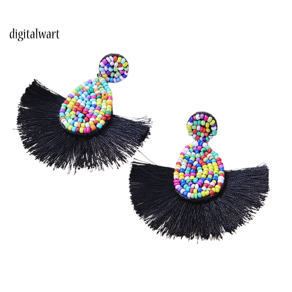 Kỹ Thuật Số| 1 Đôi Bông Tai Hình Quạt Phong Cách Bohemia Trọng Lượng Nhẹ Dành Cho Nữ