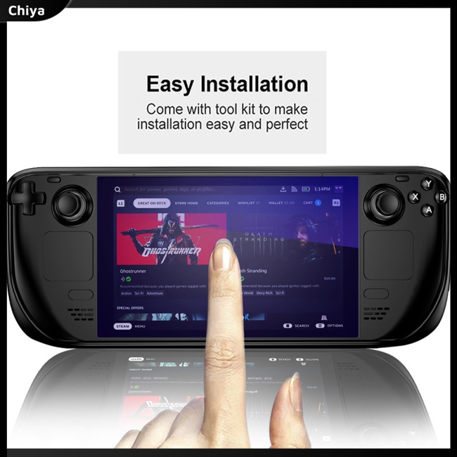 Bộ 2 Kính Cường Lực Hd Chống Trầy Chống Nổ Cho Máy Chơi Game Hơi Nước