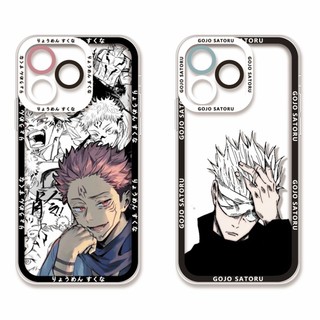 Ốp Điện Thoại TPU Trong Suốt Chống Sốc Hình Vuông Cho IPhone 14 13 12 11 Pro Max Xs Max Xr X 7 8 14 Plus 6 6S Gojo Satoru