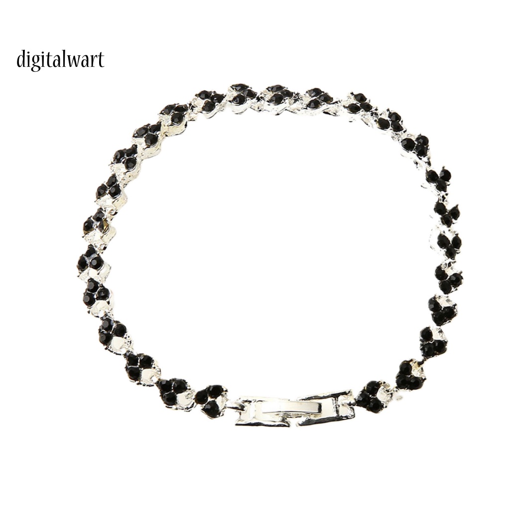 Kỹ Thuật Số| Vòng Tay Đính Đá Pha Lê Nhân Tạo Lấp Lánh Sang Trọng Thời Trang Cho Nữ