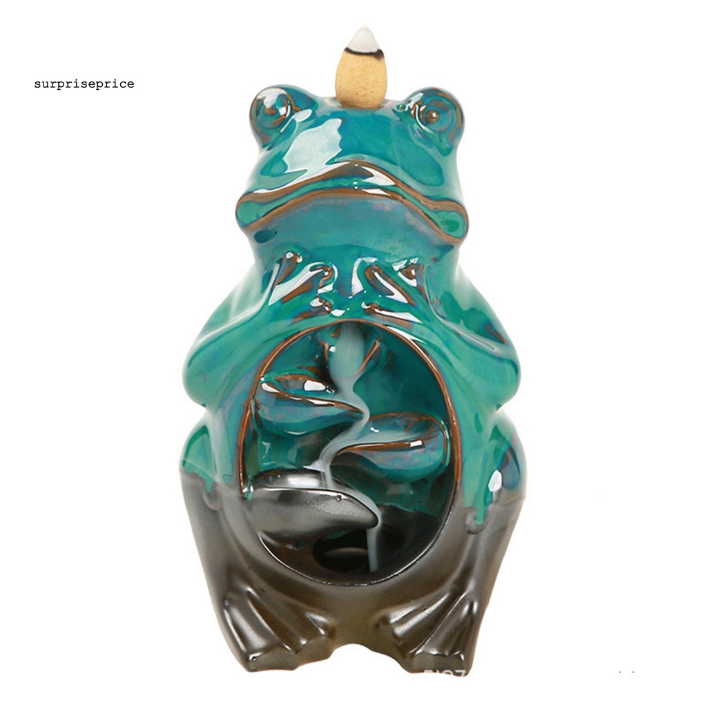 1 Bộ Giá Đỡ Nhang Trầm Hương Bằng Sứ Hình Chú Ếch Phong Cách Trung Hoa Độc Đáo Trang Trí Nhà Cửa