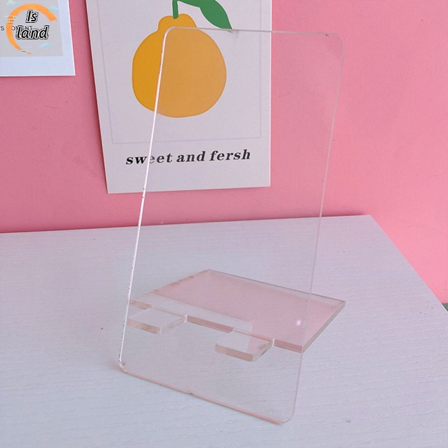 [IS] Giá Đỡ Điện Thoại Để Bàn Bằng Acrylic Trong Suốt Họa Tiết Hoạt Hình Sáng Tạo Có Thể Tháo Rờ
