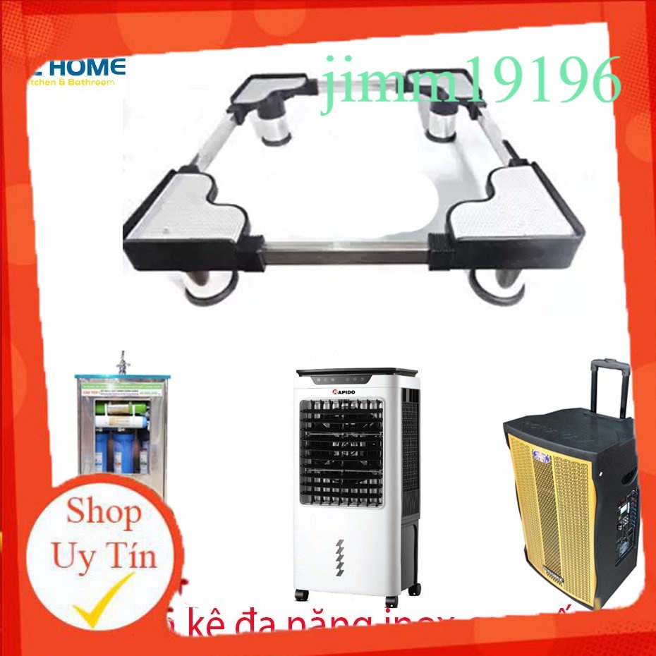 giảm 50% Chân Kệ Máy Lọc Nước RO, Máy Điều Hòa Đứng, Loa Đứng, Chân Đỡ Inox Đa Năng Điều Chỉnh Kích Thước jimmychan168