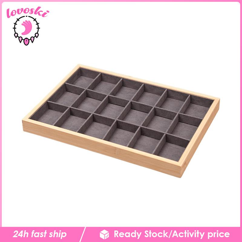 Khay Gỗ Trưng Bày Trang Sức Tiện Dụng Giá Đỡ