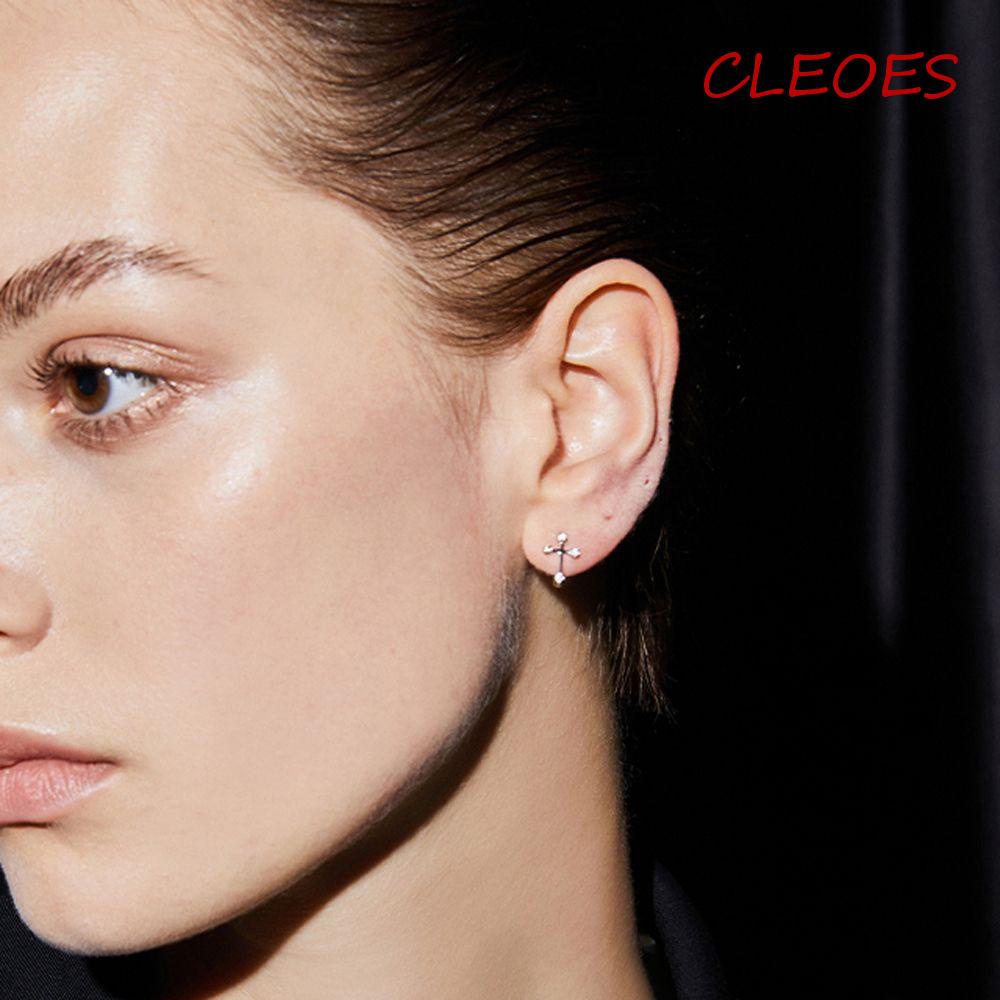 Đôi Khuyên Tai Hình Thánh Giá Phong Cách Retro Thời Trang Cho Nữ