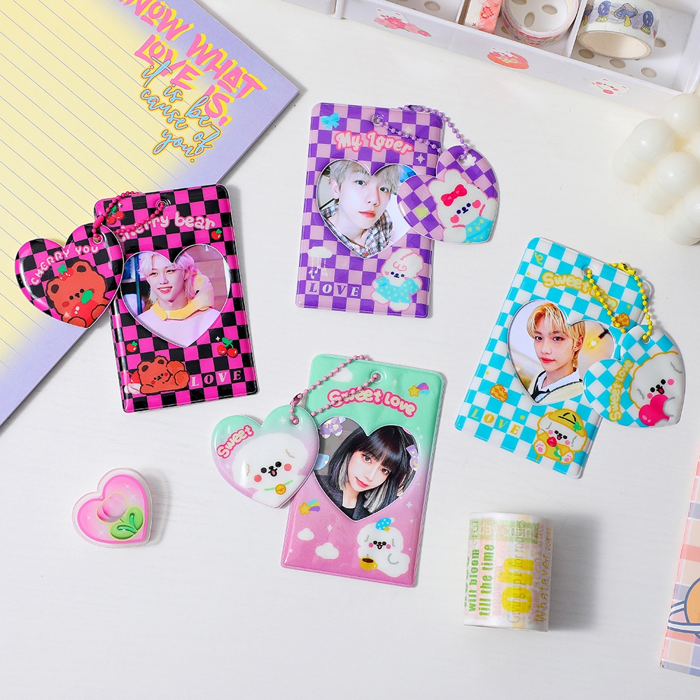 Ví Đựng Thẻ Họa Tiết Hoạt Hình Phong Cách Hàn Quốc Xinh Xắn