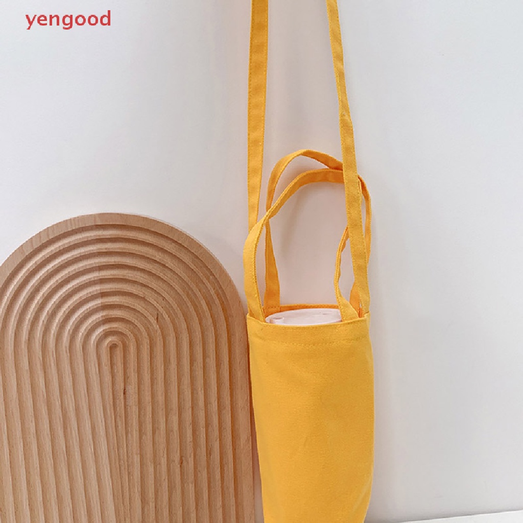 Vỏ Bọc Bình Nước Bằng Vải Bạt Có Dây Đeo Trang Điểm Tiện Lợi