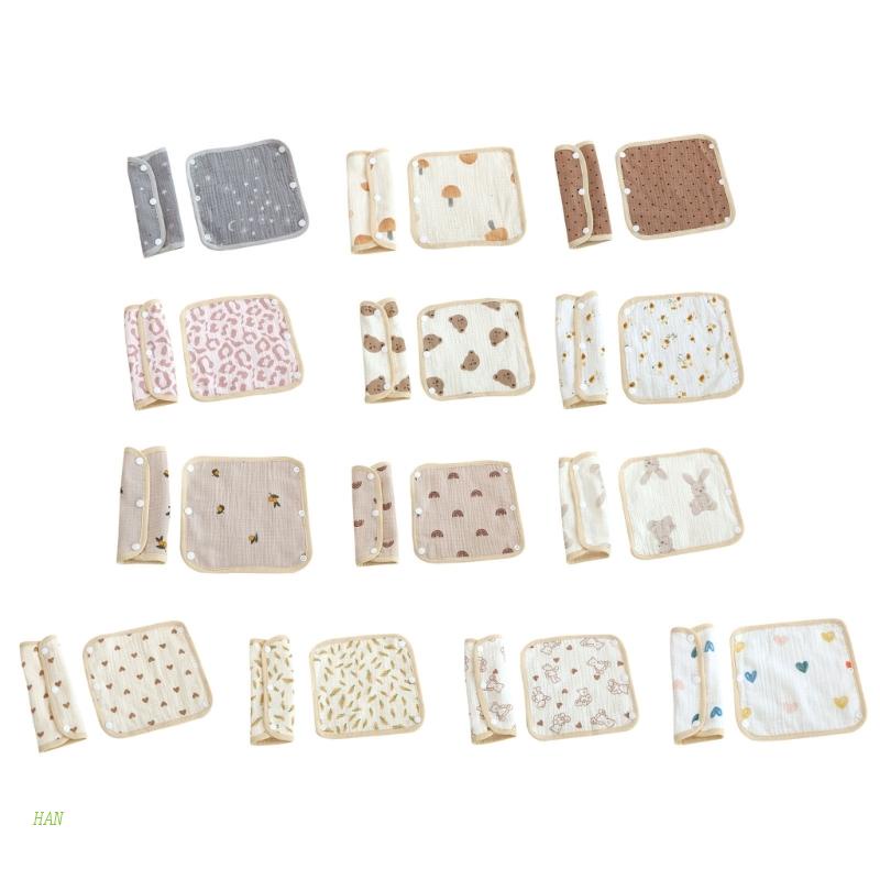 Yếm Ăn Vải Cotton Thoáng Khí Dành Cho Bé Trai Gái