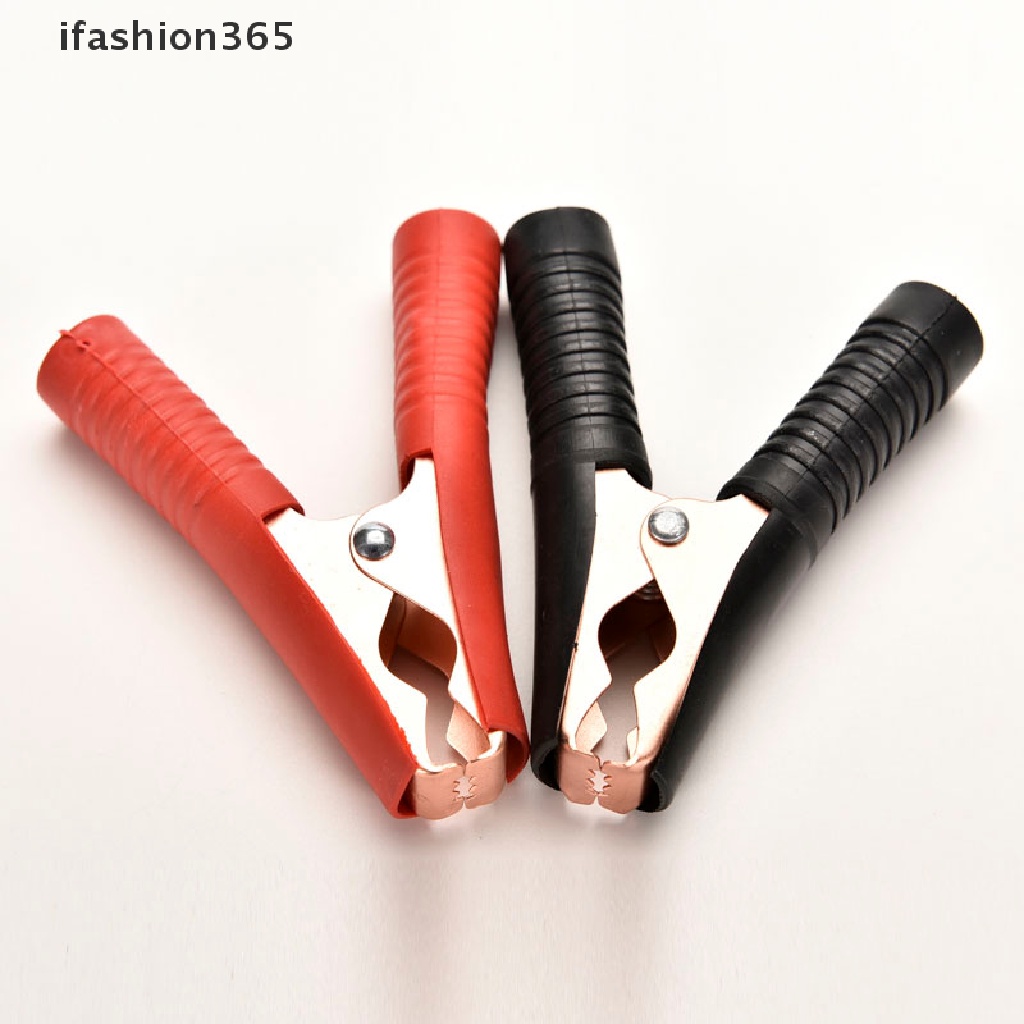 Set 2 Kẹp Cá Sấu Thử Điện 100A 90mm Bằng Kim Loại Chuyên Dụng Cho Xe Hơi ifashion365