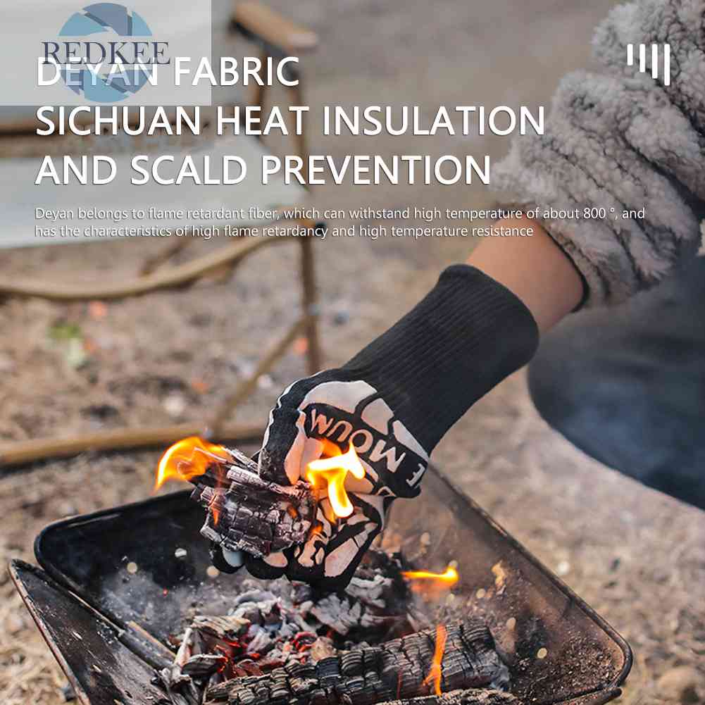 Găng Tay Bảo Vệ Chống Bỏng Mềm Mại Thoải Mái Dùng Khi Đi Cắm Trại