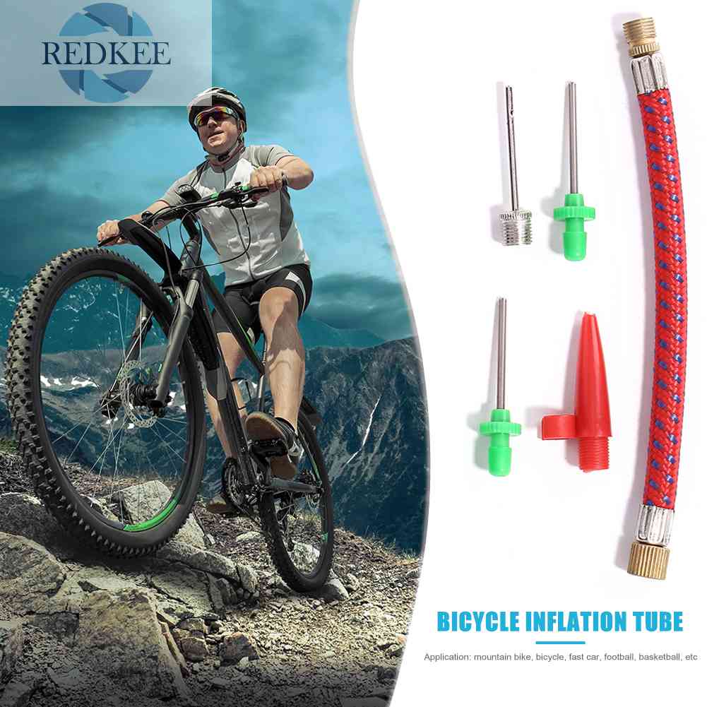 Set 5 Đầu Chuyển Đổi Ống Bơm Hơi Lốp Xe Đạp &amp; Bóng Rổ